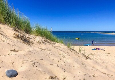 Renovated Betsie River Cabin 3bd+2ba+Loft by Crystal Mtn, 8acres, 600’ frontage!