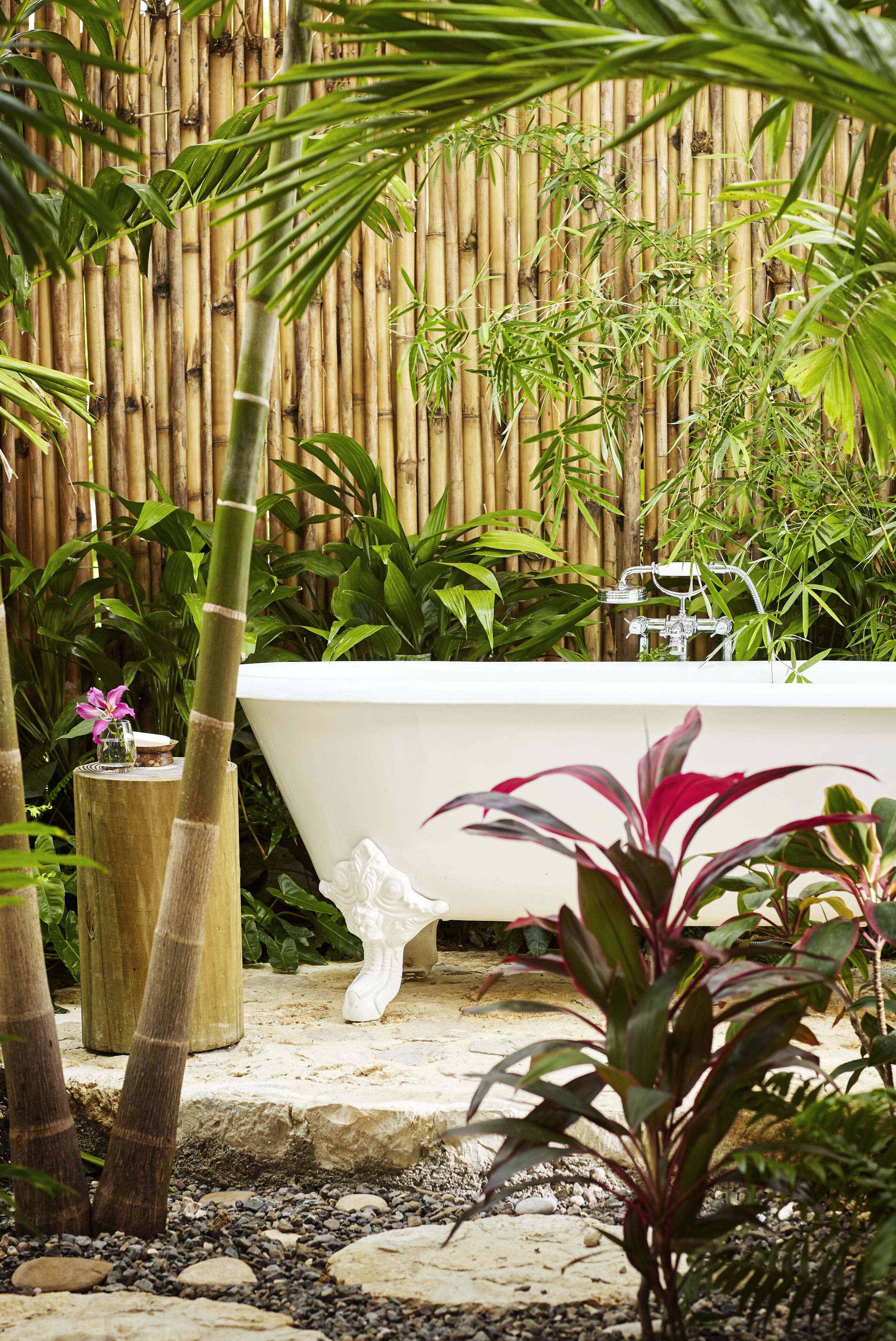 combined shower/bathtub, free toiletries, hair dryer, bathrobes