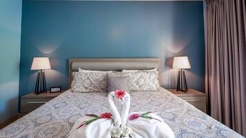 1 bilik tidur, seterika/papan seterika, cadar katil