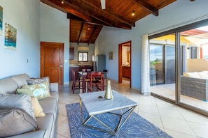 Living room - Modern - immaculate unit in Flamingo with spectacular ocean views (Cabo Velas)
