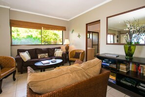 Condo, 2 Bedrooms, Ocean View | Living room - Beautiful Condo in Peaceful Cliffside Location with a Private Balcony & Stunning Ocean and Mountain Views (Cabo Velas)