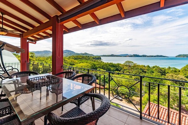 Apartment, 3 Bedrooms, Ocean View | Balcony - Big Hillside Villa in Potrero With Pool and Panoramic Ocean Views (Tempate)