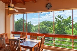 Dining - Tropical Condo with Spectacular Ocean Views, Panoramic Dining Terrace & Quick Walk to Beach (Sardinal)