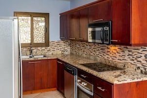 2-Bedroom Condo with Ocean View and Pool | Private kitchen | Full-size fridge, microwave, coffee/tea maker