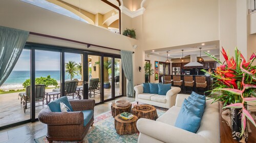 Stunning Luxury Mansion in Playa Flamingo with Six Bedrooms and Beachfront Access