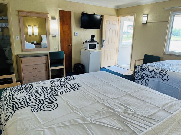 Premium bedding, down duvets, Select Comfort beds, desk