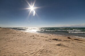 On the beach, sun-loungers - Three Lovely Cottages On One Lakefront Property ~ Sleeps 22! (Mears)