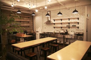 Free daily self-service breakfast