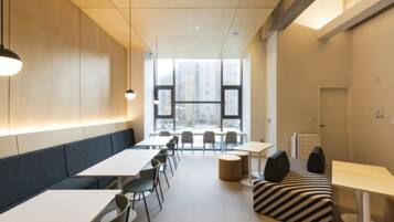 Free daily self-service breakfast