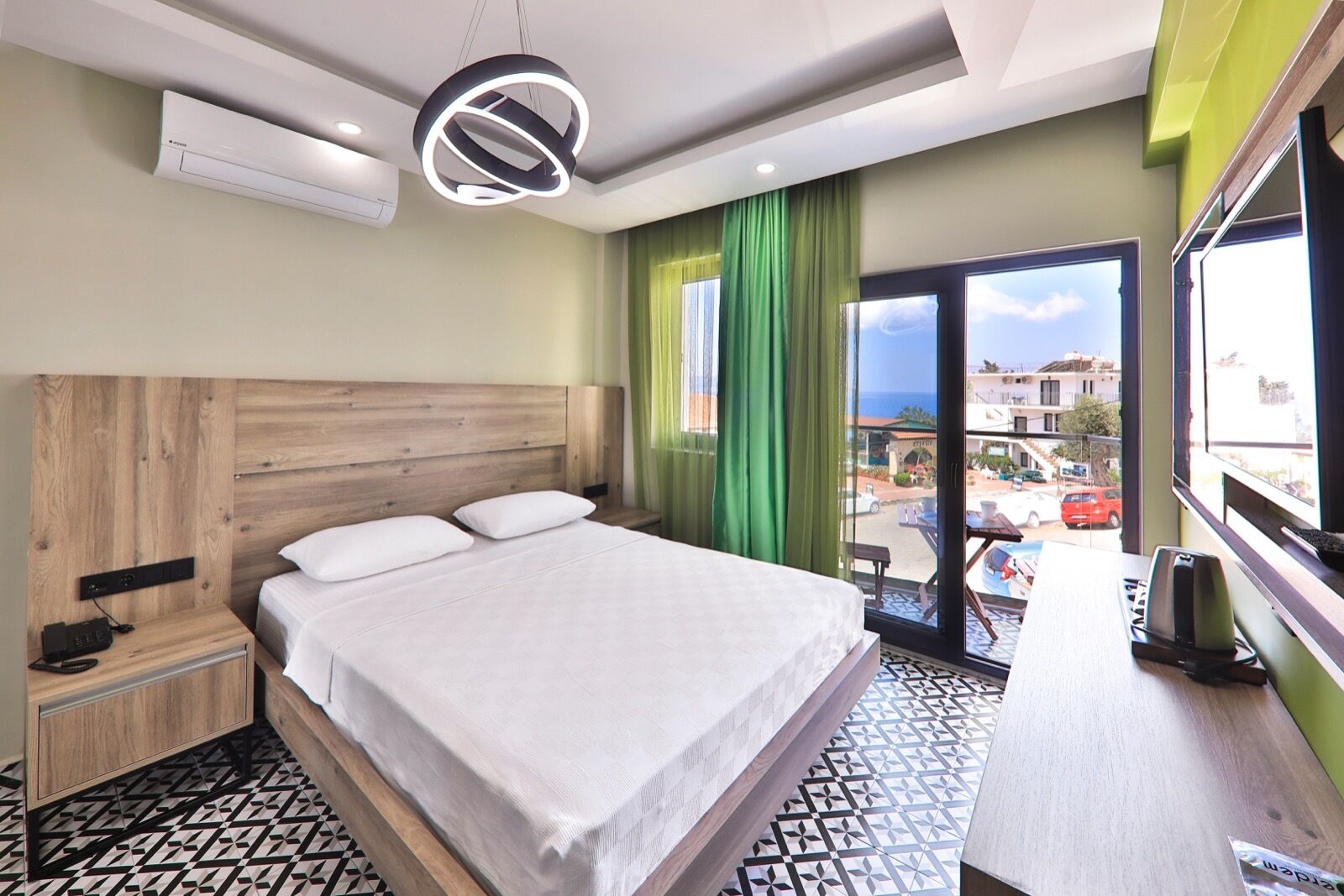 panoramic double room | 1 bedroom, memory-foam beds, minibar, in-room safe