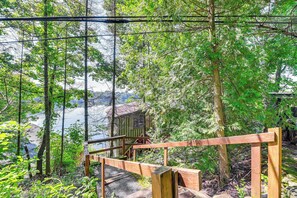 Property grounds - Waterfront Glen Lake Cabin w/ Boat Dock & Deck (Queensbury)