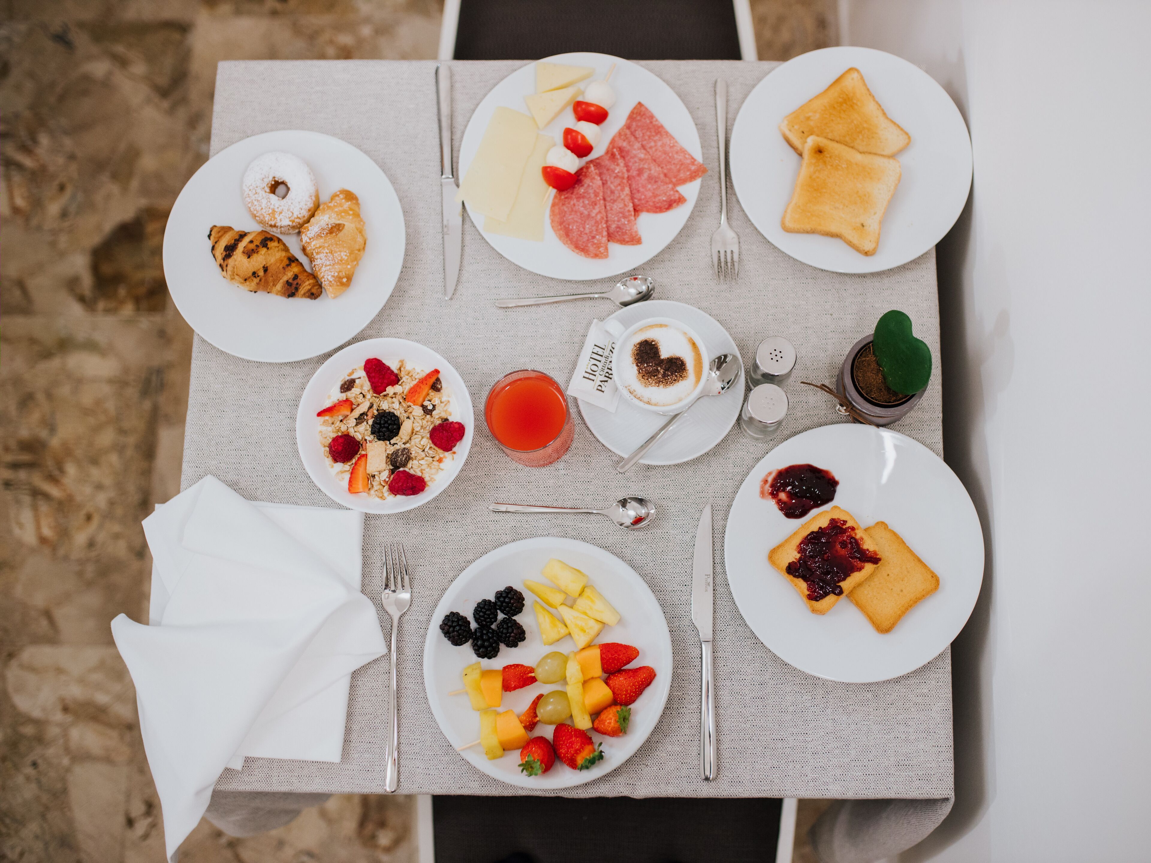 daily buffet breakfast (eur 12 per person)