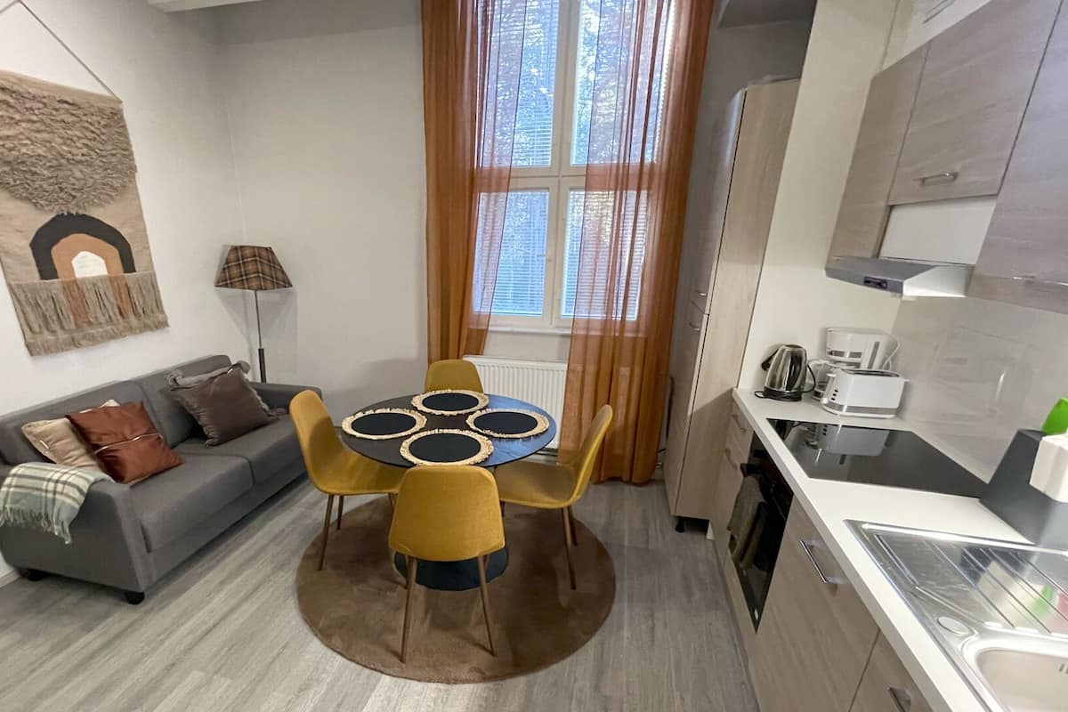 Family Apartment, 1 Bedroom, Non Smoking, Shared Bathroom | 1 bedroom, iron/ironing board, free WiFi, bed sheets