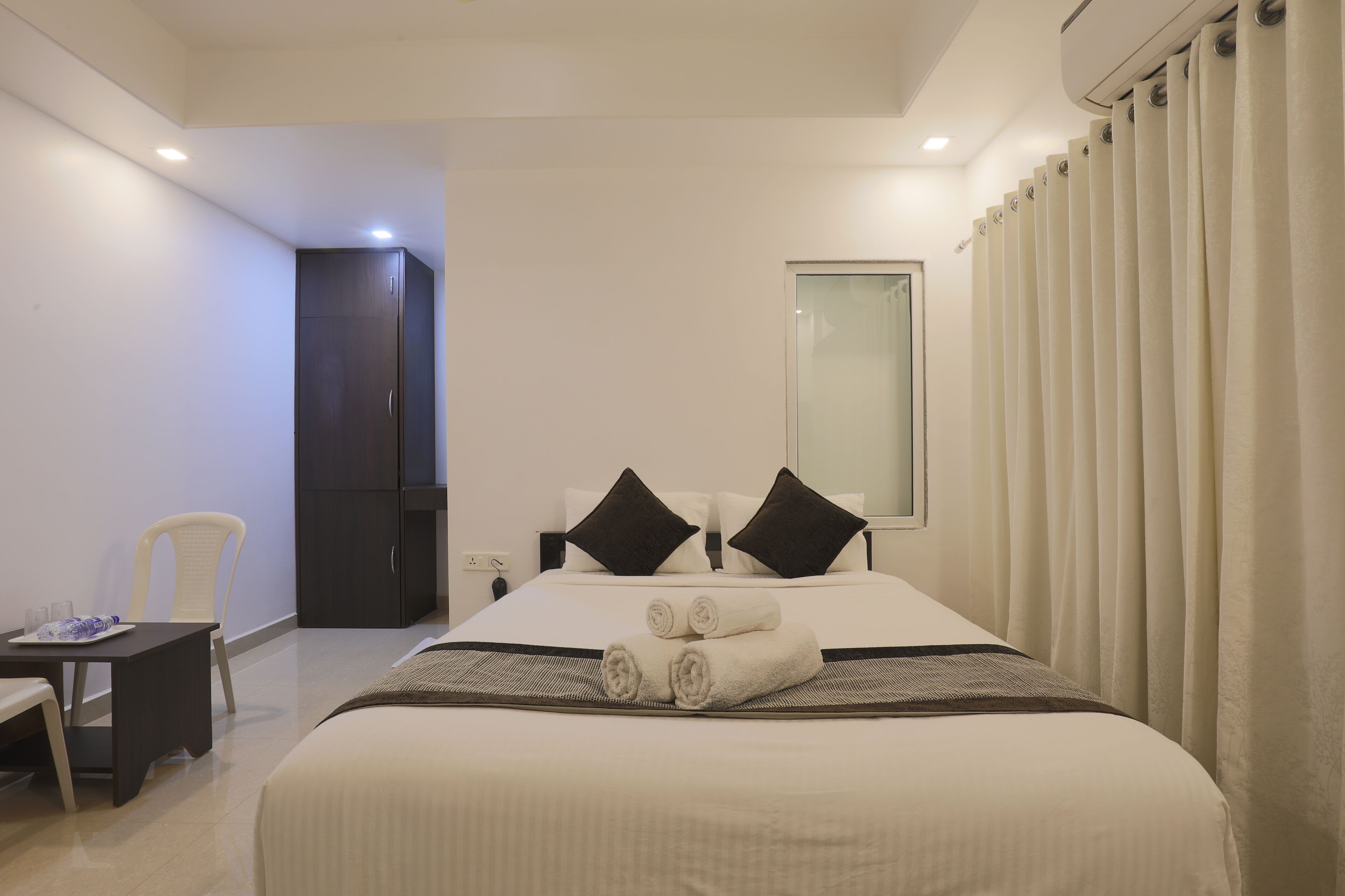 Egyptian cotton sheets, premium bedding, down duvets, memory-foam beds