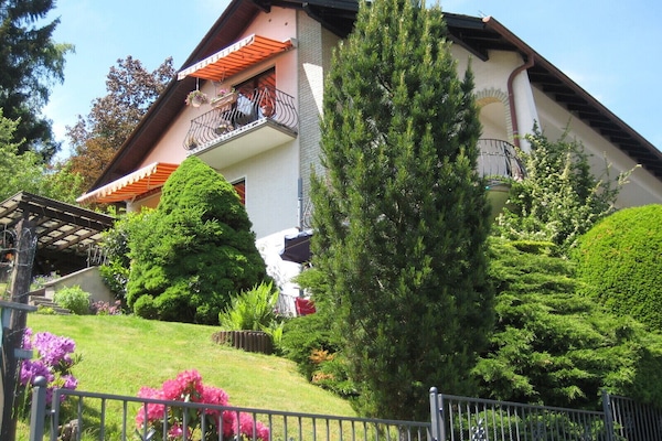 Unser Haus in der Morgensonne