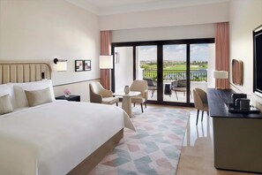 Premium bedding, free minibar, in-room safe, desk