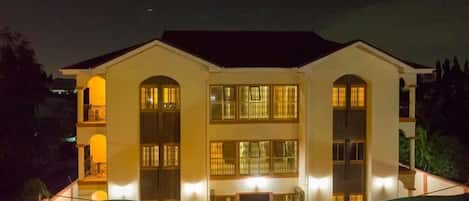 Front of property – evening/night