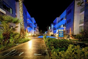 Front of property – evening/night