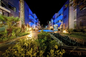 Front of property - evening/night