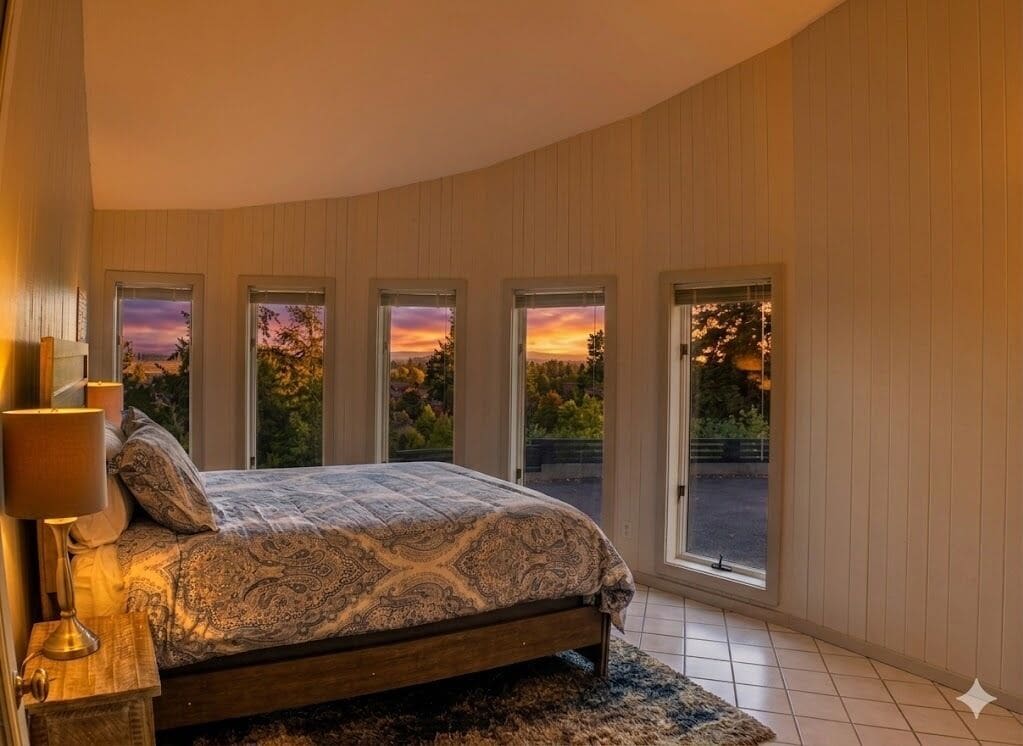 Stunning Views: Enjoy gorgeous, relaxing evening sunsets right from the comfort 