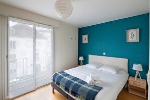 2 chambres, fer et planche Ă repasser, Wi-Fi gratuit, draps fournis