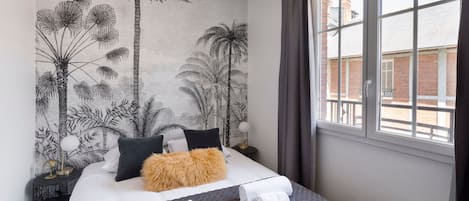 2 chambres, fer et planche Ă repasser, Wi-Fi gratuit, draps fournis