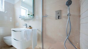 Hair dryer, towels