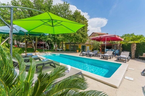 A heated pool