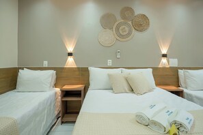 Standard Quadruple Room | Minibar, laptop workspace, blackout curtains, iron/ironing board - Pousada Som dos Passaros (Ipojuca)