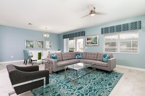 Villa, Multiple Beds (1694MVD-The Retreat at Champions Gate) | Living room - 1694mvd-the Retreat at Champions Gate (Davenport)