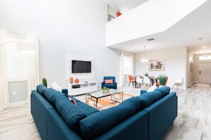 House, Multiple Beds (1576TL-The Retreat at Champions Gate) | Living area | Flat-screen TV - 1576tl-the Retreat at Champions Gate (Davenport)