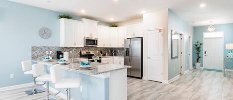 Villa, Multiple Beds (9042SID- The Retreat at ChampionsGate) | Private kitchen | Fridge, microwave, stovetop, dishwasher