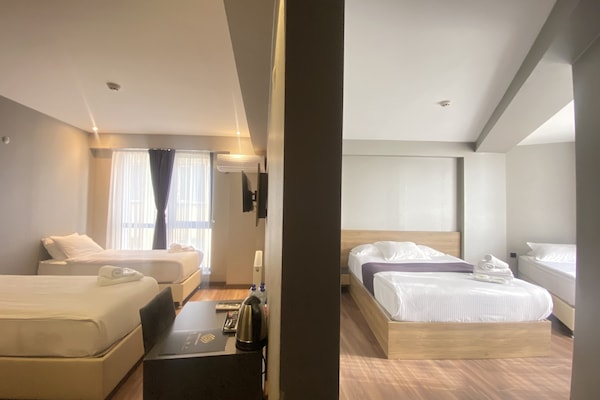 Family Suite, 2 Bedrooms, Non Smoking, City View | Premium bedding, minibar, desk, laptop workspace