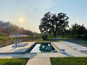 A heated pool