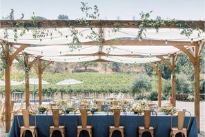 Außenbereich für Bankette