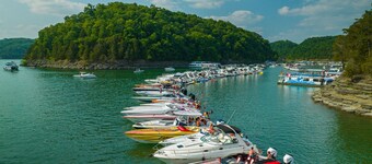 Above J’town Marina, LCKY. boat parking. 3 full baths. pool table. pet friendly.