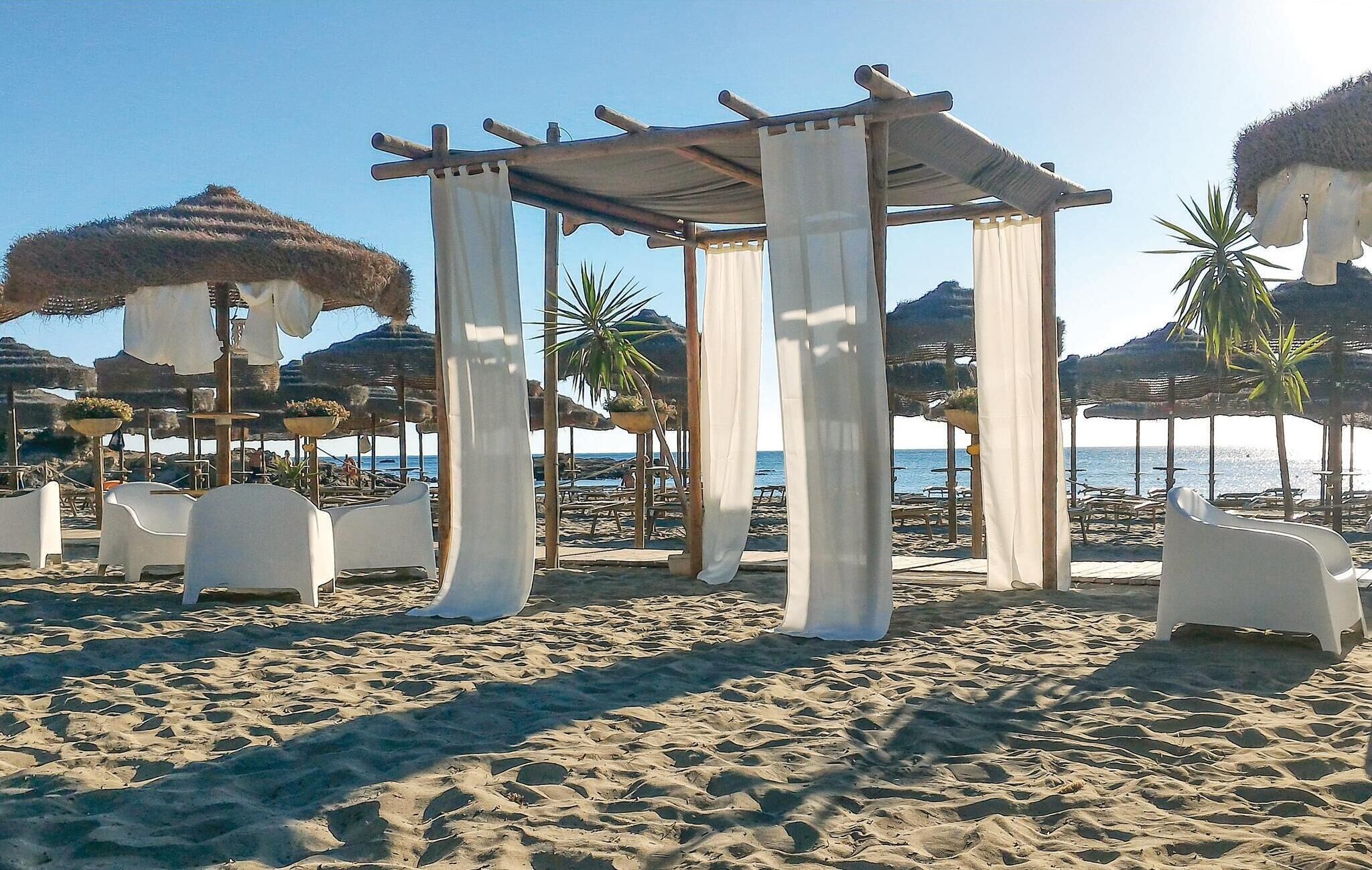 Vlak bij het strand
