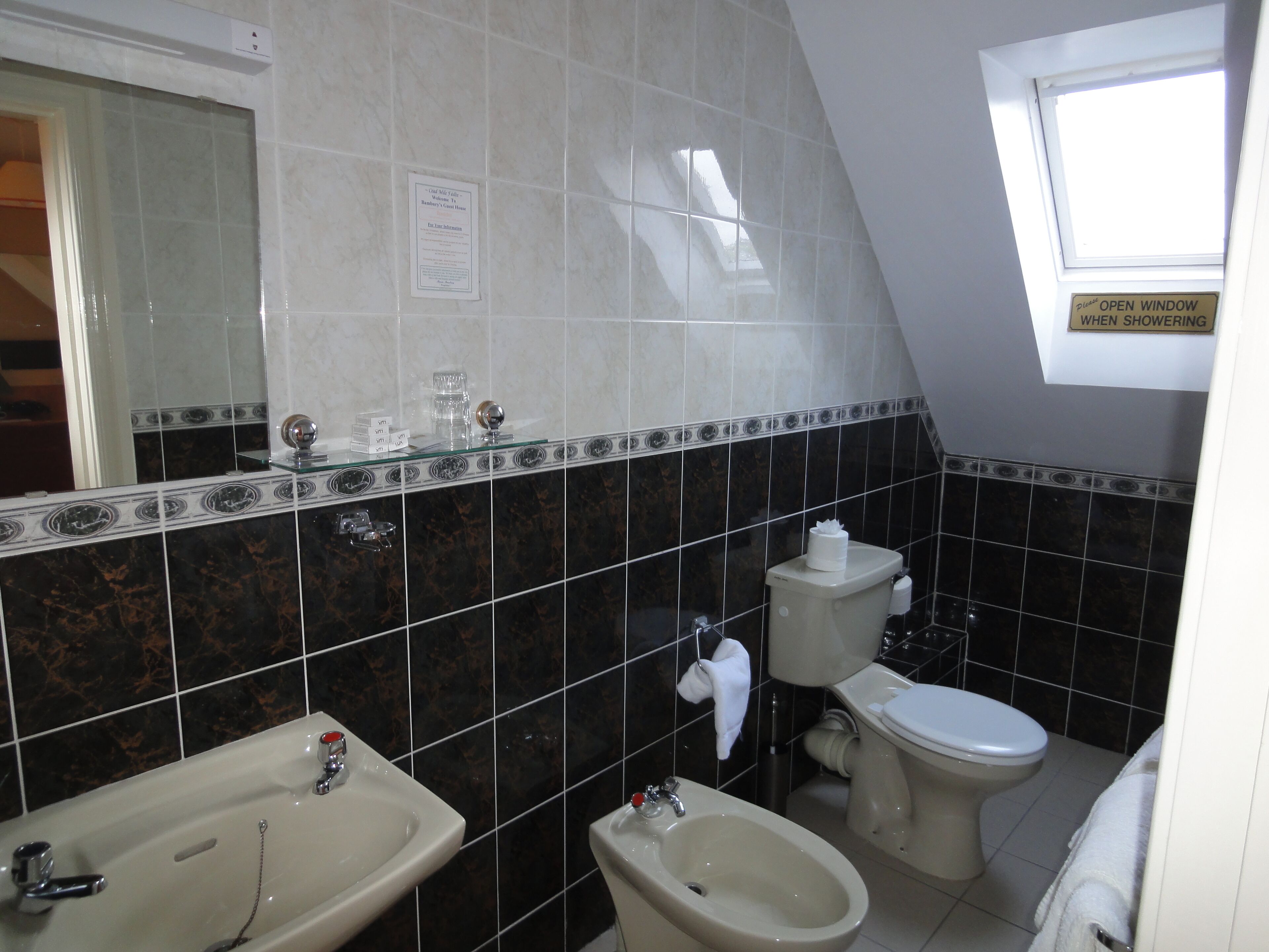 Chambre Double | Salle de bain | Douche, articles de toilette gratuits, sèche-cheveux