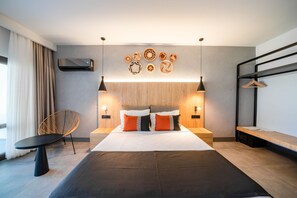 Deluxe Suite, 2 Bedrooms, Non Smoking, Courtyard View | In-room safe, desk, laptop workspace, bed sheets - Club Beyy Resort Hotel (Menderes)