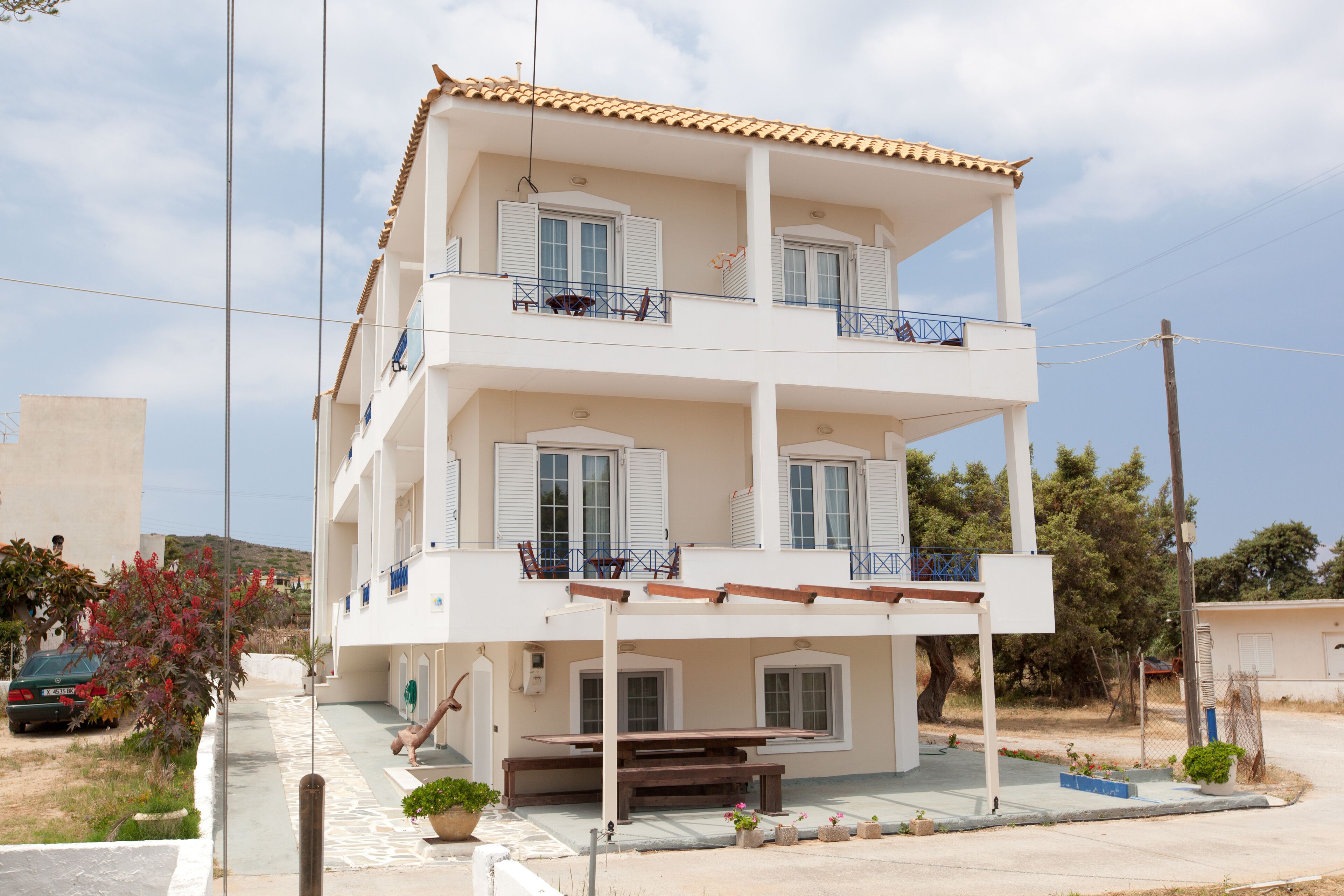 ด้านหน้าที่พัก