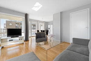 Appartement Affaires, 2 chambres | Aire de séjour | Téléviseur à écran plat