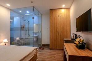 Standard Double Room | Premium bedding, desk, laptop workspace, blackout drapes - Coral Apartment (Da Nang)