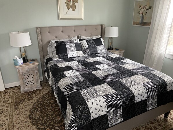 2 bedrooms, iron/ironing board, free WiFi, bed sheets