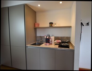 Comfort-Apartment, 1 Schlafzimmer, Balkon, Gartenblick | Eigene Küche | Kühlschrank, Ofen, Herdplatte, Espressomaschine
