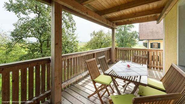 Apartment (Sonnenblume) | Terrace/patio - Weslhof (Attersee)