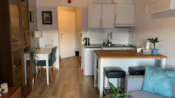 Leilighet | Eget kjøkken | Kjøleskap, ovn, kokeplater og oppvaskmaskin