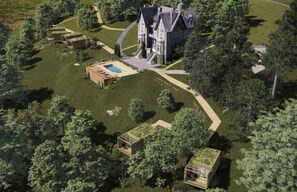 Lodge nature avec terrasse privative | Minibar, in-room safe, individually decorated, individually furnished - Château des Forges (Angers)