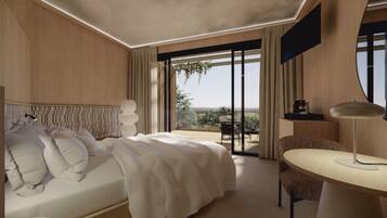 Lodge nature avec terrasse privative | Bar mini, peti besi dalam bilik, dihias secara berasingan