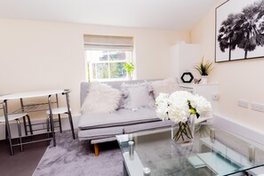 Comfort Apartment | Living area | Smart TV, Netflix, streaming services - Stylish Living Reading Town Centre (Reading)