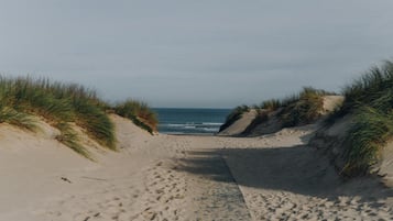 Vlak bij het strand